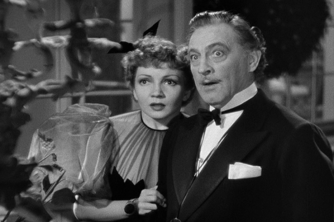 Claudette Colbert John Barrymore in Midnight