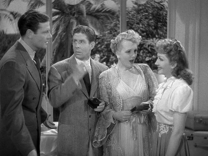Joel McCrea, Rudy Vallee, Mary Astor, Claudette Colbert The Palm Beach Story