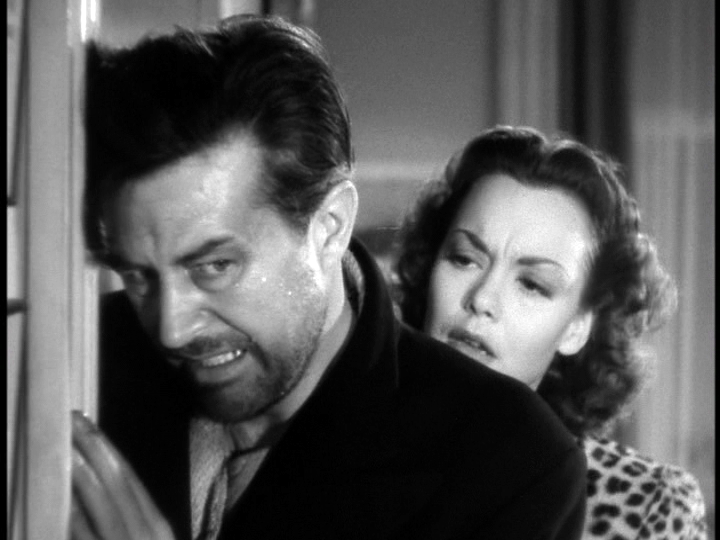 Ray Milland, Jane Wyman in The Lost Weekend