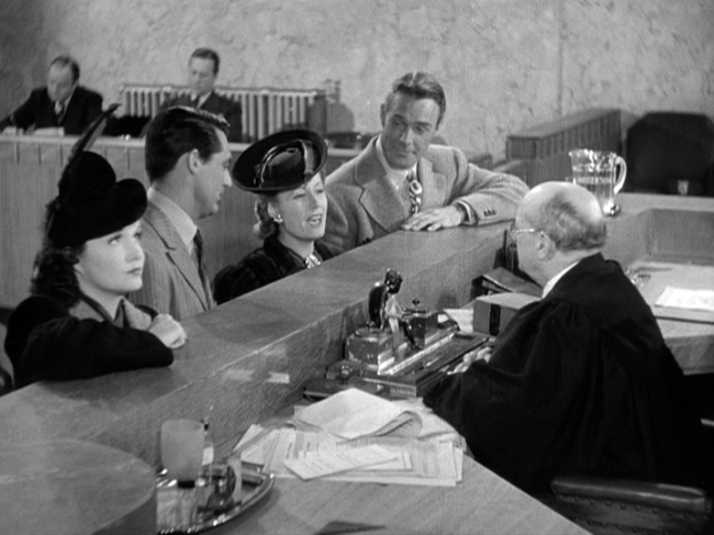 Gail Patrick, Cary Grant, Irene Dunne, Randolph Scott in My Favorite Wife