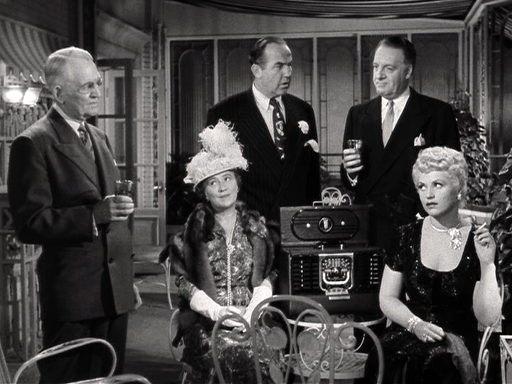 Larry Oliver, Barbara Brown, Broderick Crawford, Jim Devery, Judy Holliday in Born Yesterday