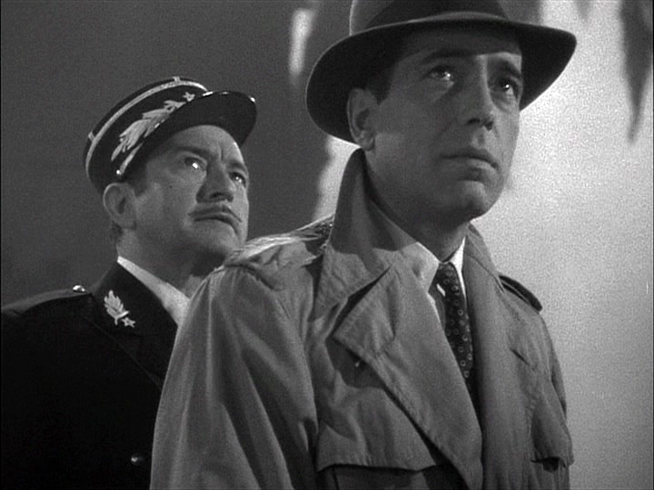 Claude Rains, Humphrey Bogart in Casablanca