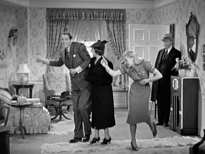 James Ellison, Beulah Bondi, and Ginger Rogers in Vivacious Lady