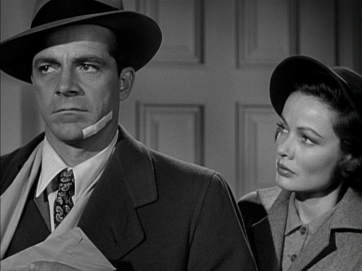 Dana Andrews, Gene Tierney in Where the Sidewalk Ends