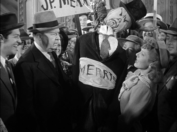 Robert Cummings, Charles Coburn, Jean Arthur in The Devil and Miss Jones
