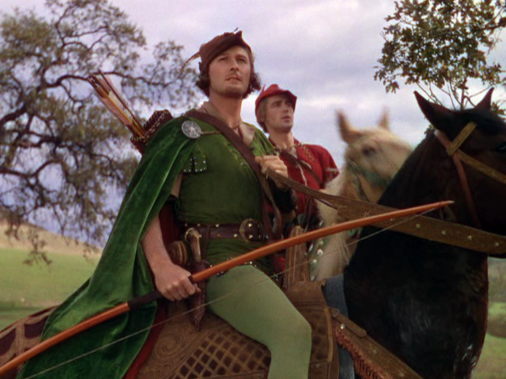 rrol Flynn, Patric Knowles in The Adventures of Robin Hood