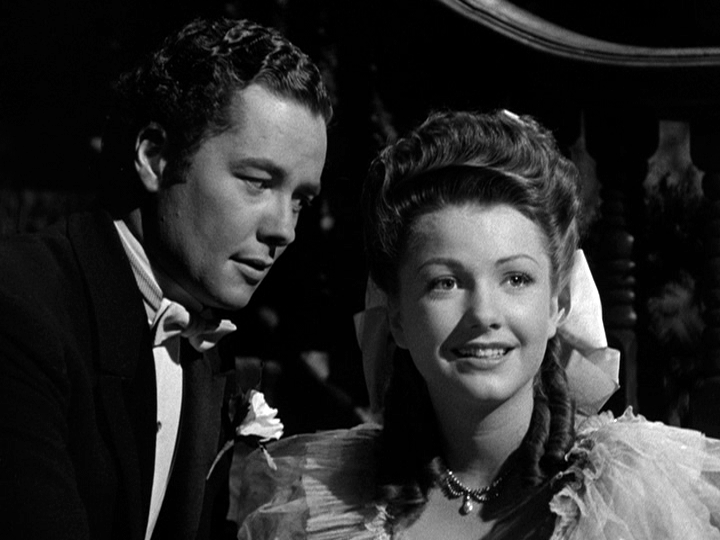 Tim Holt, Anne Baxter in The Magnficent Ambersons