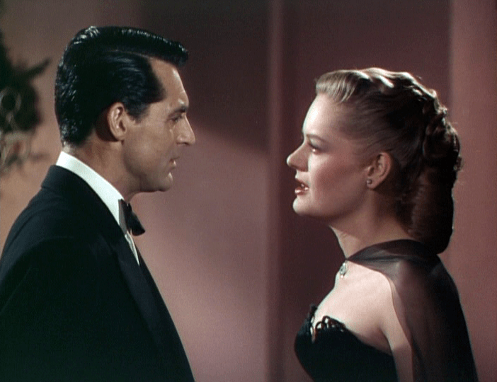 Cole Porter (Cary Grant) and Linda Lee Porter (Alexis Smith) discuss their marriage in "Night and Day."