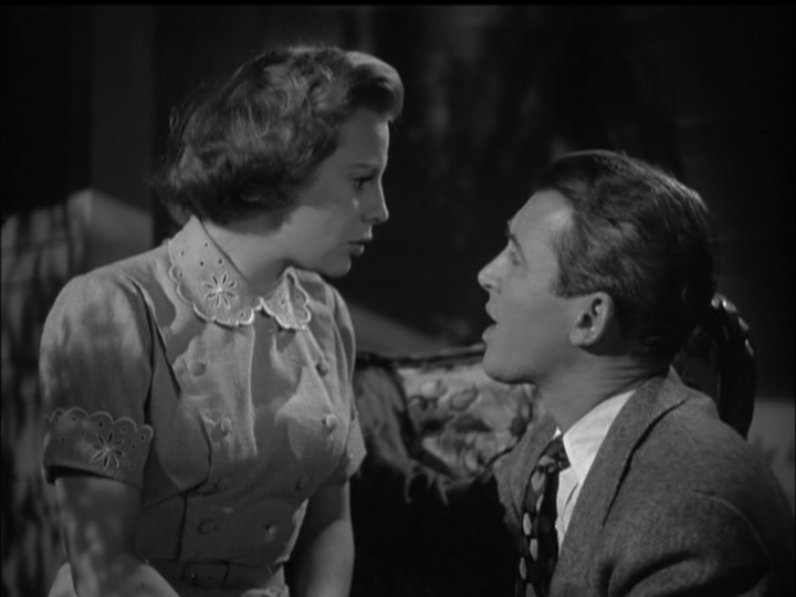 James Stewart proposes to June Allyson in The Stratton Story.